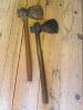 Antique Broad Axes with Wooden Handles