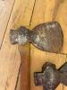 Antique Broad Axes with Wooden Handles - 2