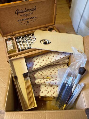 Vintage Gainsborough Artists' Oil Box Set