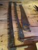 Antique Crosscut Saws with Wooden Handles