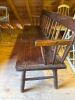 Windsor-Style Wooden Bench - 2