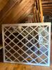 Large Lattice Painted Wood Window Panel - 3