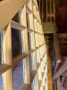 Large Lattice Painted Wood Window Panel - 4