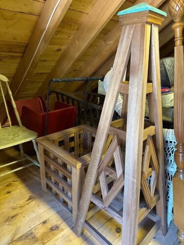 Wooden Garden Obelisk and Planter