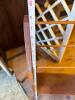 Antique Spindle-Back Chair and Wooden Quilt Rack - 4