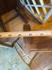 Antique Spindle-Back Chair and Wooden Quilt Rack - 5
