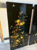 Pair of Asian-Style Lacquered Floral Art Panels - 9