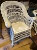 Wooden Bench and Two Wicker Chairs - 3