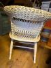 Wooden Bench and Two Wicker Chairs - 8
