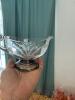 Glass Bowl and Gravy Boat with Silver-Plated Bases - 2