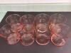 Assorted Pink Depression Glass Bowls, Plates, Glasses and Dishes - 6