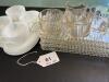Snack-Sip-Smoke Ball&Rib sets and Fed Glass Atomic Snack Sets - 6