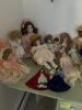 Porcelain Dolls Large Lot