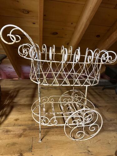Wrought Iron Plant Stand in the Victorian Style