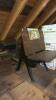 Antique School Desks with Cast Iron Bases