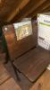 Antique School Desks with Cast Iron Bases - 2