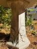 Concrete Bird Bath with Lily Pad - 5