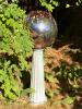 Garden Gazing Ball with Pedestal Stand