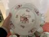 Porcelain Dinnerware Set With Floral and Gilt Rim - 2