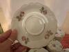 Porcelain Dinnerware Set With Floral and Gilt Rim - 10