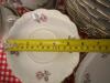 Porcelain Dinnerware Set With Floral and Gilt Rim - 11