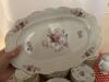 Porcelain Dinnerware Set With Floral and Gilt Rim - 20
