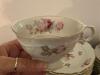 Porcelain Dinnerware Set With Floral and Gilt Rim - 23