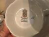 Porcelain Dinnerware Set With Floral and Gilt Rim - 24