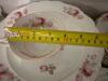 Porcelain Dinnerware Set With Floral and Gilt Rim - 25