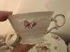 Porcelain Dinnerware Set With Floral and Gilt Rim - 26