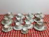 Mixed Lot of Floral Demitasse Cups and Saucers