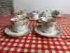 Mixed Lot of Floral Demitasse Cups and Saucers - 6