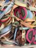 Assorted Fabric Pieces and Craft Ribbon Spools - 3