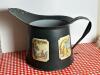 Hand-Painted Metal Pitcher With Beatrix Potter-Style