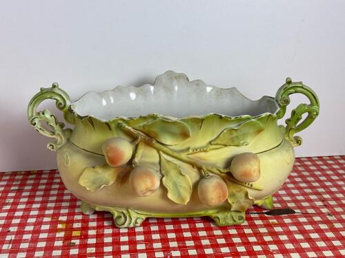 Art Nouveau-Style Porcelain Centerpiece Bowl