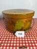 Folk Art-Style Painted Wood Pantry Box with Handle - 8