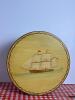 Hand-Painted Wooden Box With Sailing Ship Motif