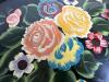 Tole Painted Metal Serving Tray With Floral Design - 6