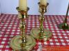 Brass Candlesticks and Hurricane Candle Holders - 3