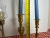 Brass Candlesticks and Hurricane Candle Holders - 6