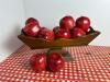 Wooden Compote with Faux Red Apples in Country Style - 2
