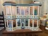 Electrified Victorian-Style Dollhouse with Dolls and Furniture