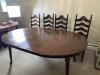 Dining Chairs and Oval Extension Table - 2