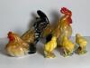 Porcelain Rooster, Hen, and Chicks Figurines Farmhouse-Style - 4