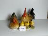 Porcelain Rooster, Hen, and Chicks Figurines Farmhouse-Style - 7