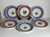 Villeroy & Boch Fruit Motif Plaid Porcelain Plates
