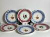 Villeroy & Boch Fruit Motif Plaid Porcelain Plates - 5
