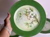 Porcelain Plates Hand Painted Floral by Beverly Miller in Case - 2