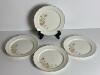 W. S. George Lido White Floral Dinner Plates