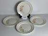 W. S. George Lido White Floral Dinner Plates - 6